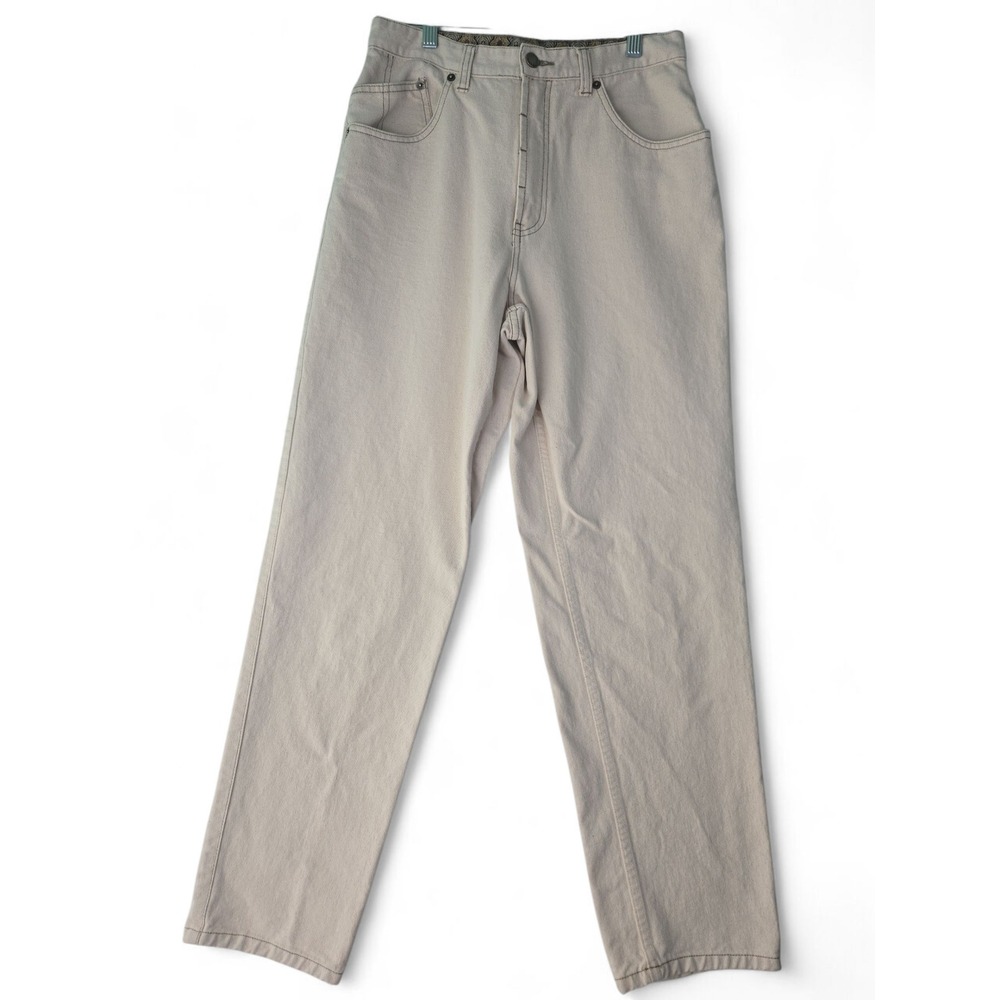 Clifford &‎ Wills Women's Beige Carpenter Pants Size 10 High Rise Utility